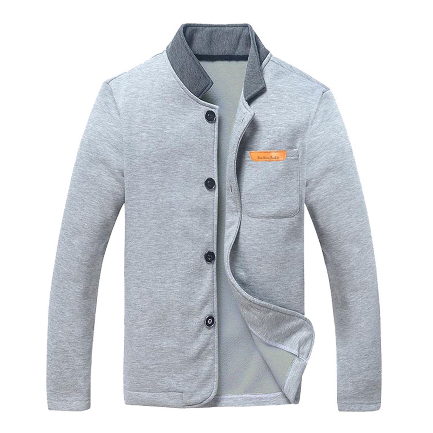 Coat Simple Men Coat With Pocket