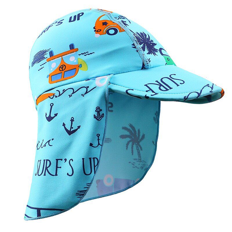 with HotPink Swan Cartoon Cute caps Baby Girls Summer Sunshade Empty LightBlueSun Kids Sun Hat for 6M-4Y