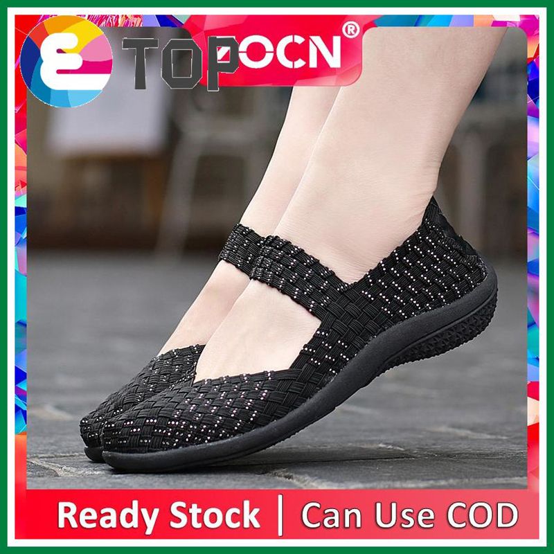 Women Shoes Ladies Casual shoes Woven Shoes Lady loafers Women's Flats Slip On Shoes Plus Size 35-42