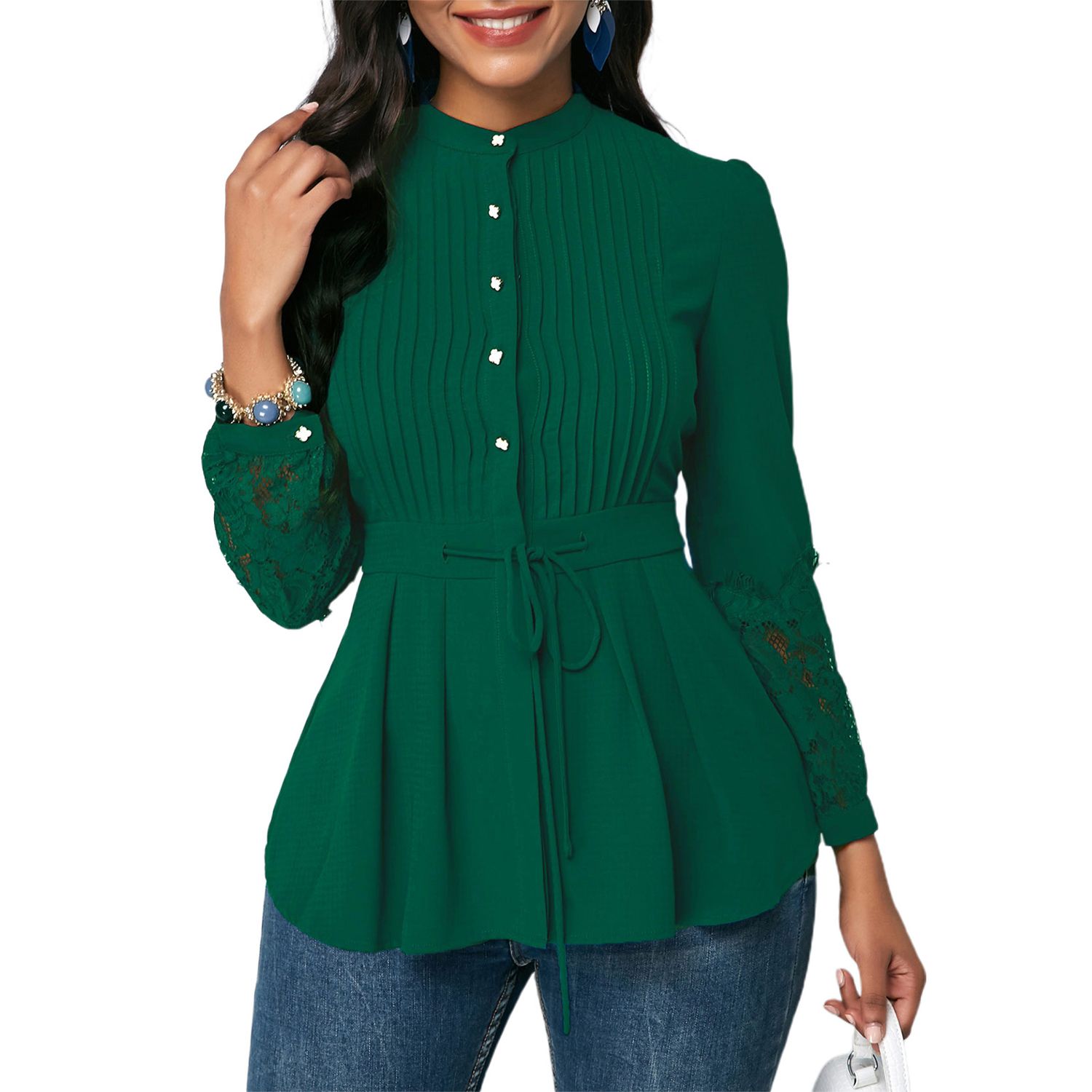 Women Shirt Delicate Texture y Hollow Out Le Women Blouse