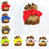 Fashion Women Floral Print Polka Dot Turban Knotted Head Warp Headband Hair Band