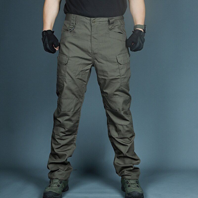 Men City Military Tactical Pants  Cargo Trousers Multi-pocket Waterproof Wear-resistant Casual Training Overalls Clothing