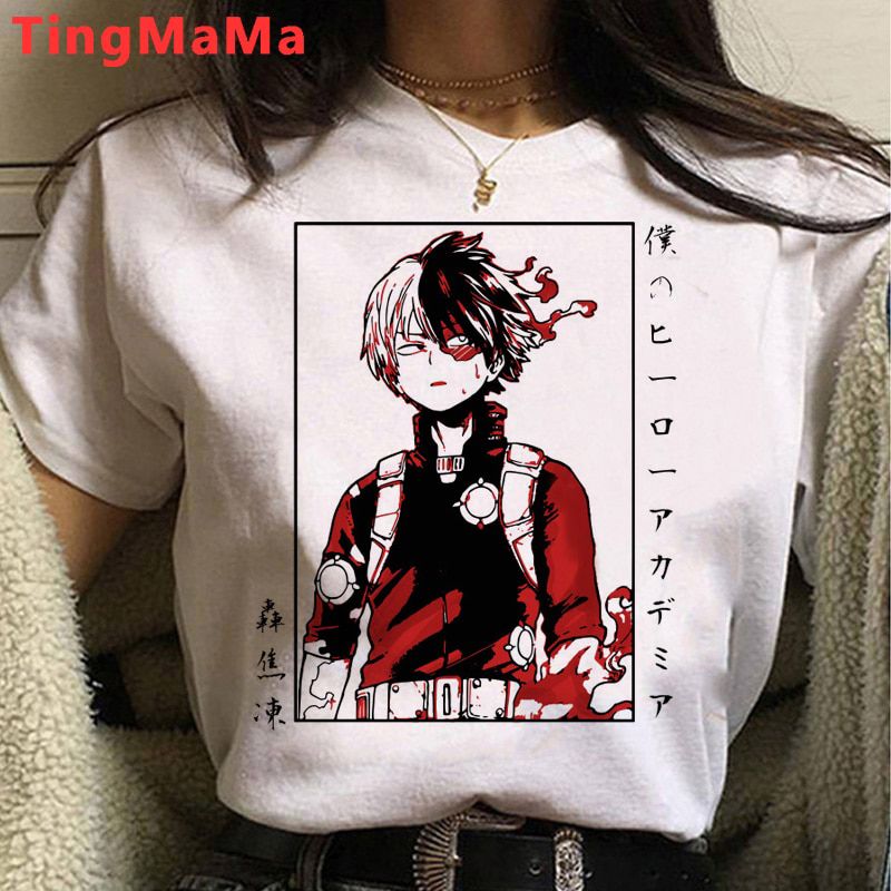 My Hero Academia T Shirt Women Kawaii Cartoon Himiko Toga Graphic Tees Funny Anime Boku No Hero Academia T-shirt Uni Female