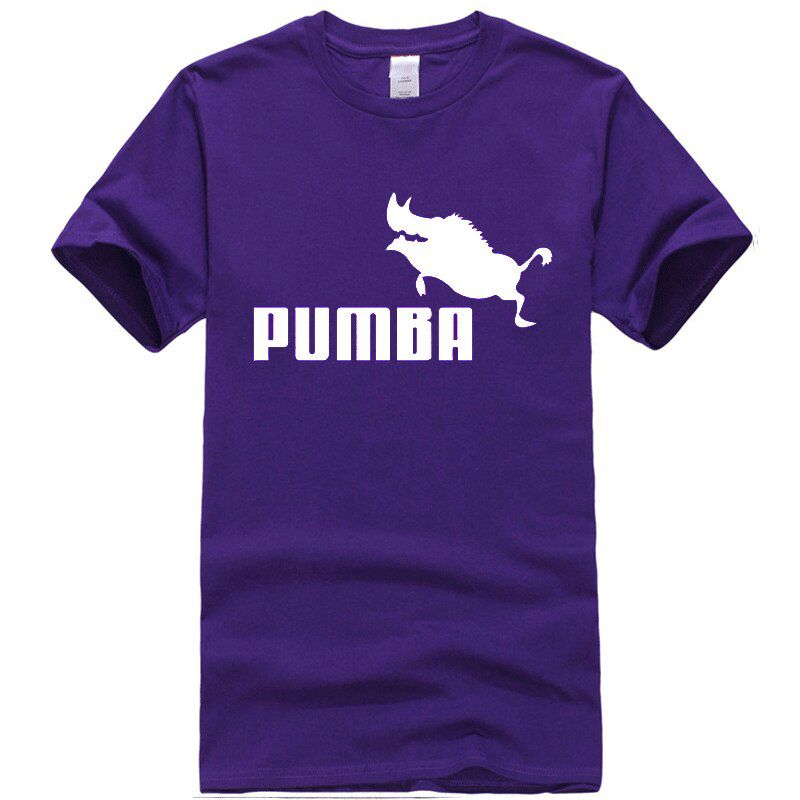 XIN YI Men's High Quality 100% cotton homme Pumba print men short sleeves t shirt  boy summer casual t shirt plus fashion tshirt