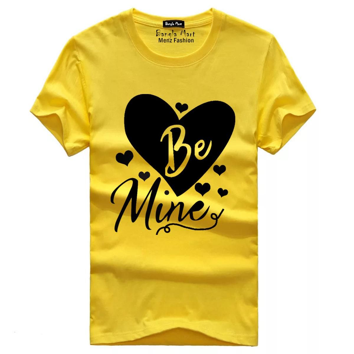 Be Mine Half Hata Comfortable Jersey Fabrics Tshirt