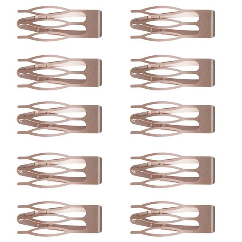 10Pcs Double-grip Hair Clips Hair Side Clamps Non-slip Hair Clips Metal Snap Barrettes Women Girls Hair Styling Tools