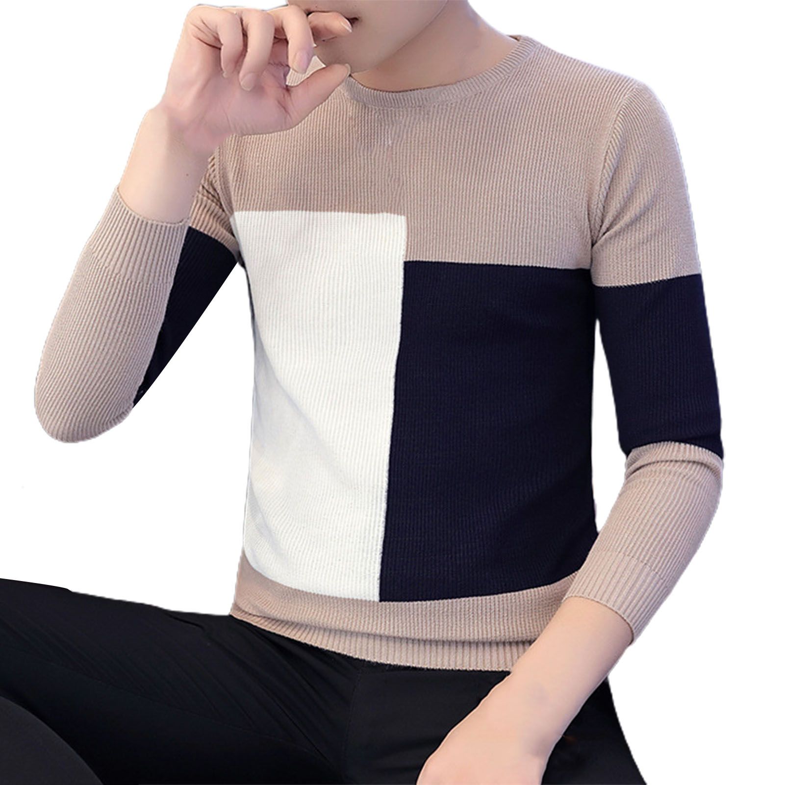 Spg Sweater Wear-resistant Slim Base Sweater