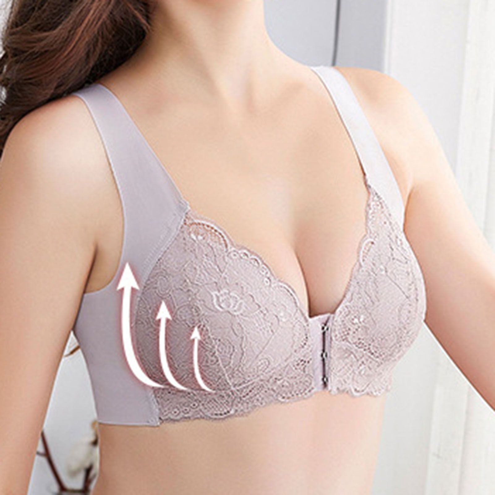 Women Bra Pure Colors Lace Wire Free Women Bra