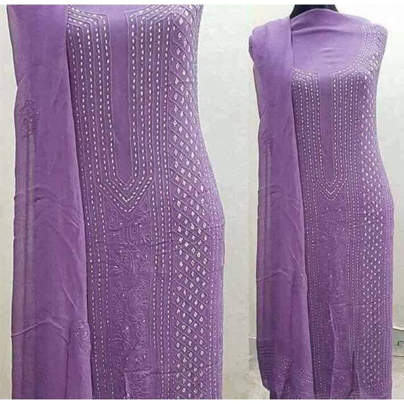 Fashion canvas Featuring  Pakistani Kamdani And Lakhnao Collection Tow Piece Salwar Kameez  And Dupatta (Un-stiched) For Women  Bonolota