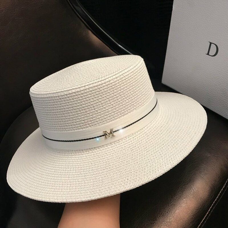 Hats For Women Sun Hat Female Summer M Letter Straw Hat Summer Visor Caps Ladies Sun Beach Hats Summer Hats Women