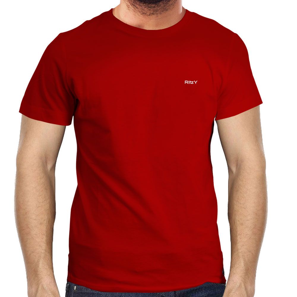 Men'S Half Sleeve T-Shirt ( Plain Maroon ) - Tshirt For Men - T Shirt - T Shirt
