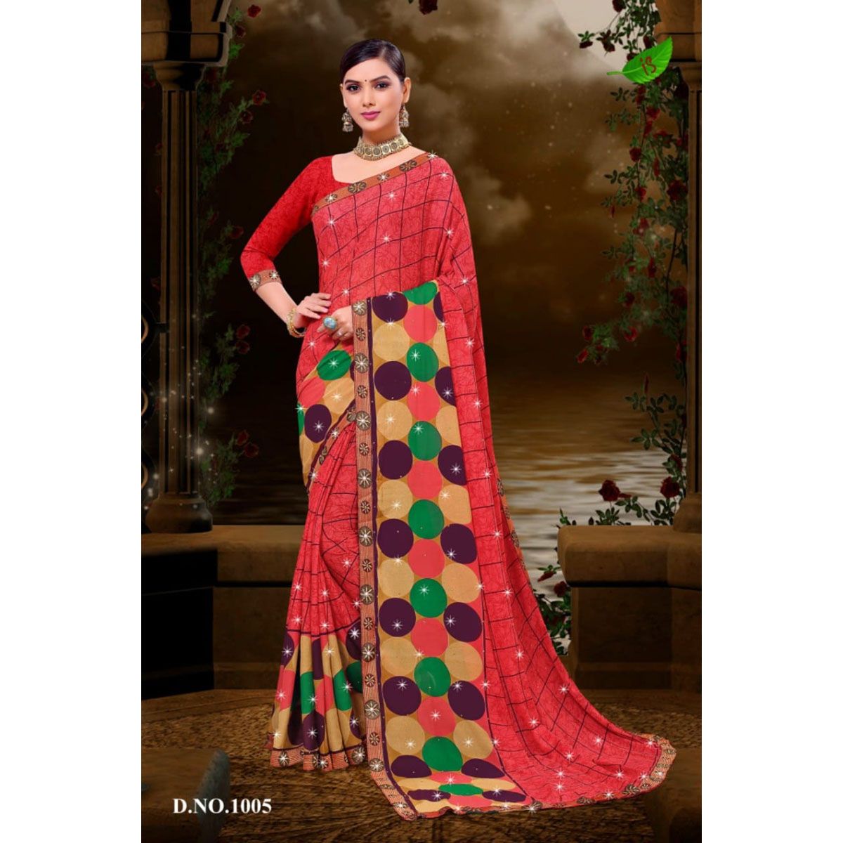Indian Soft Jorjet Saree