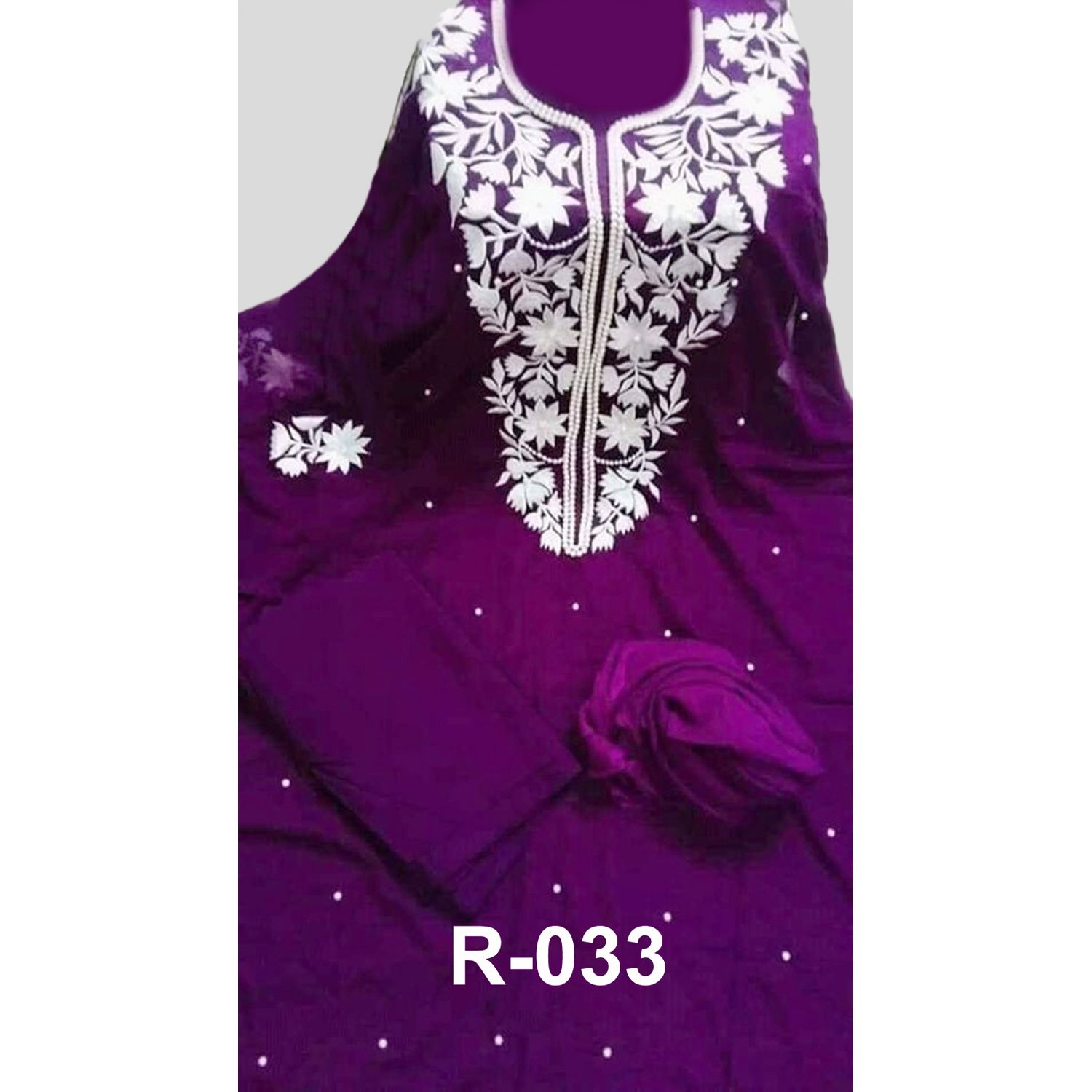 Purple Color Unstitched Georgette Salwar Kameez for Women