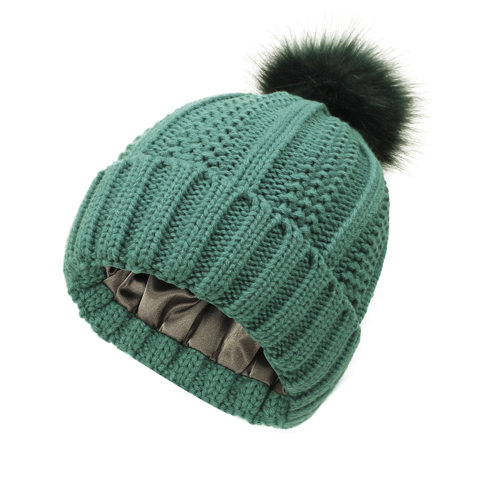 Winter Hat Comfortable Women Fashion Clear Texture Knitted Beanie Hat