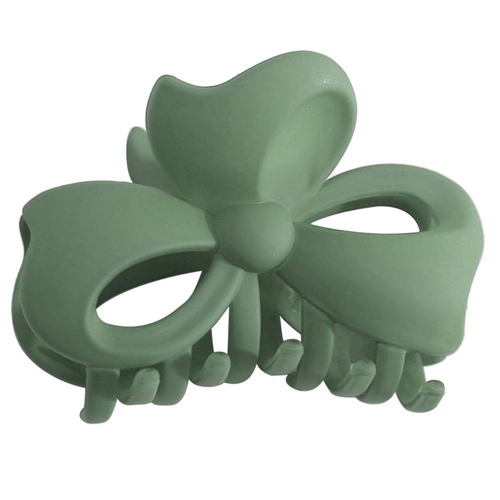 Candy Color Bowknot Hair Claw Resin Clip Clamp Women Ponytail Holder Headwear