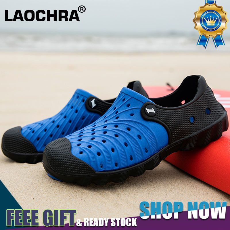 Summer Sandals Men Big Size 40-46 Fashion Beach Slippers For Men Jelly Shoe Flat Waterproof Outdoor Casual Sandal Men Shoes