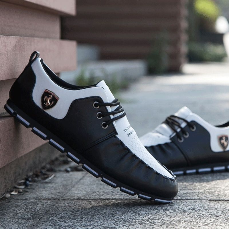 Mocassins Loafers Men Spring Slip On Flats Casual Leather Shoes Breathable Mocassin Homme Luxury  British Driving Shoes new