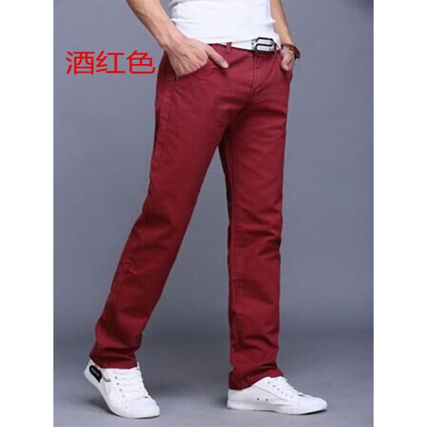 Spring Autumn New Casual Pants Men Cotton Slim Fit Chinos Fashion Trousers Male Clothing Plus Size 9 colour 919