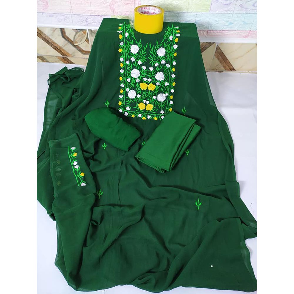 Indian Unstitched Georgette Three Piece For Women Collection Shalwar Kameez