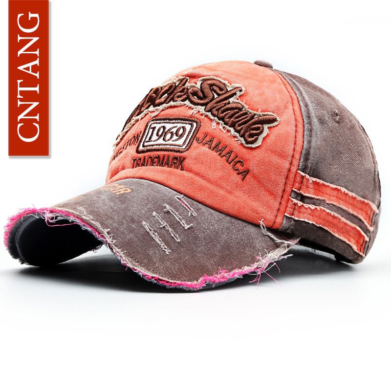 CNTANG Fashion Vintage Baseball Cap Casual Washed Cotton Snapback Embroidery Caps For Men Women Hat Unisex gorras