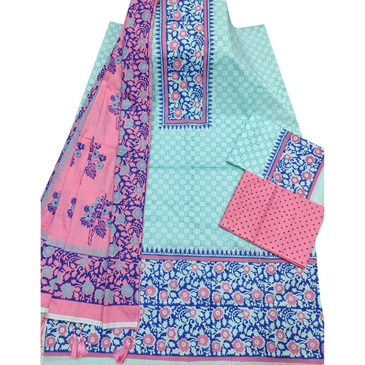 Colorful high quality soft cotton Block Dress