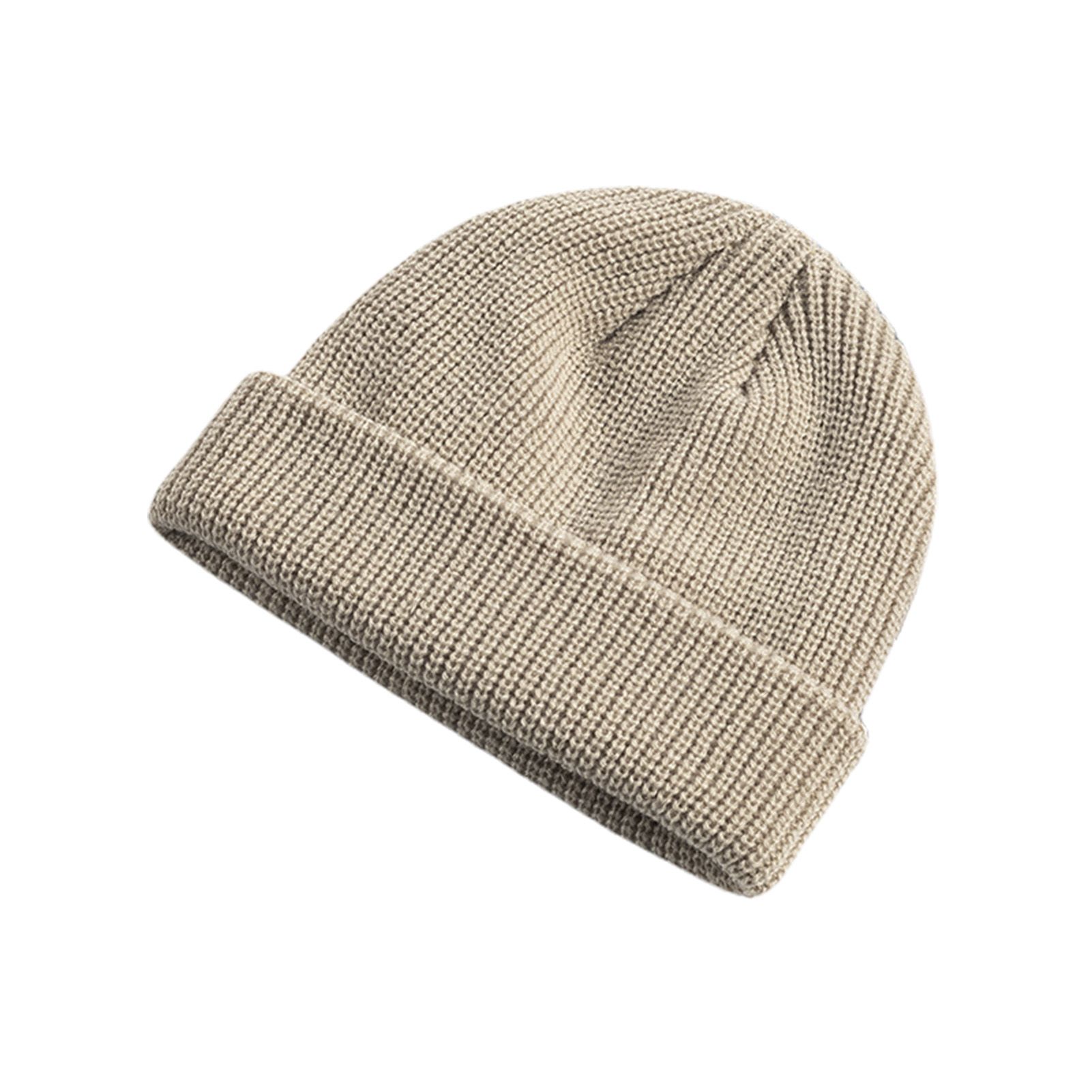 Skullcap High Elastic Warm Brimless Beanie Melon Hat