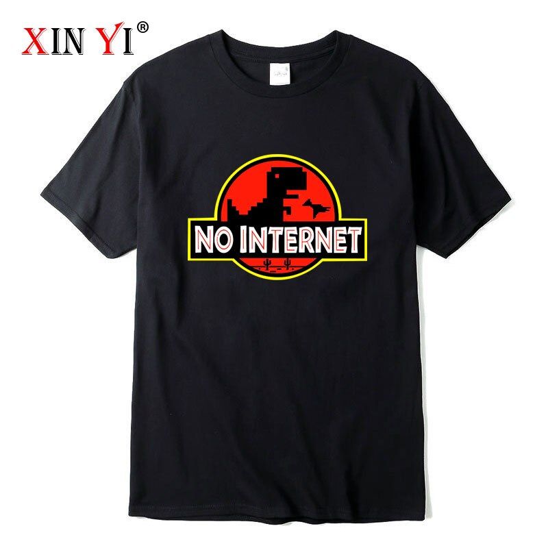 Men's T-shirt100%cotton casual funny dinosaur Print t-shirt loose o-neck tshirt short sleeve t-shirt male tee shirts topss