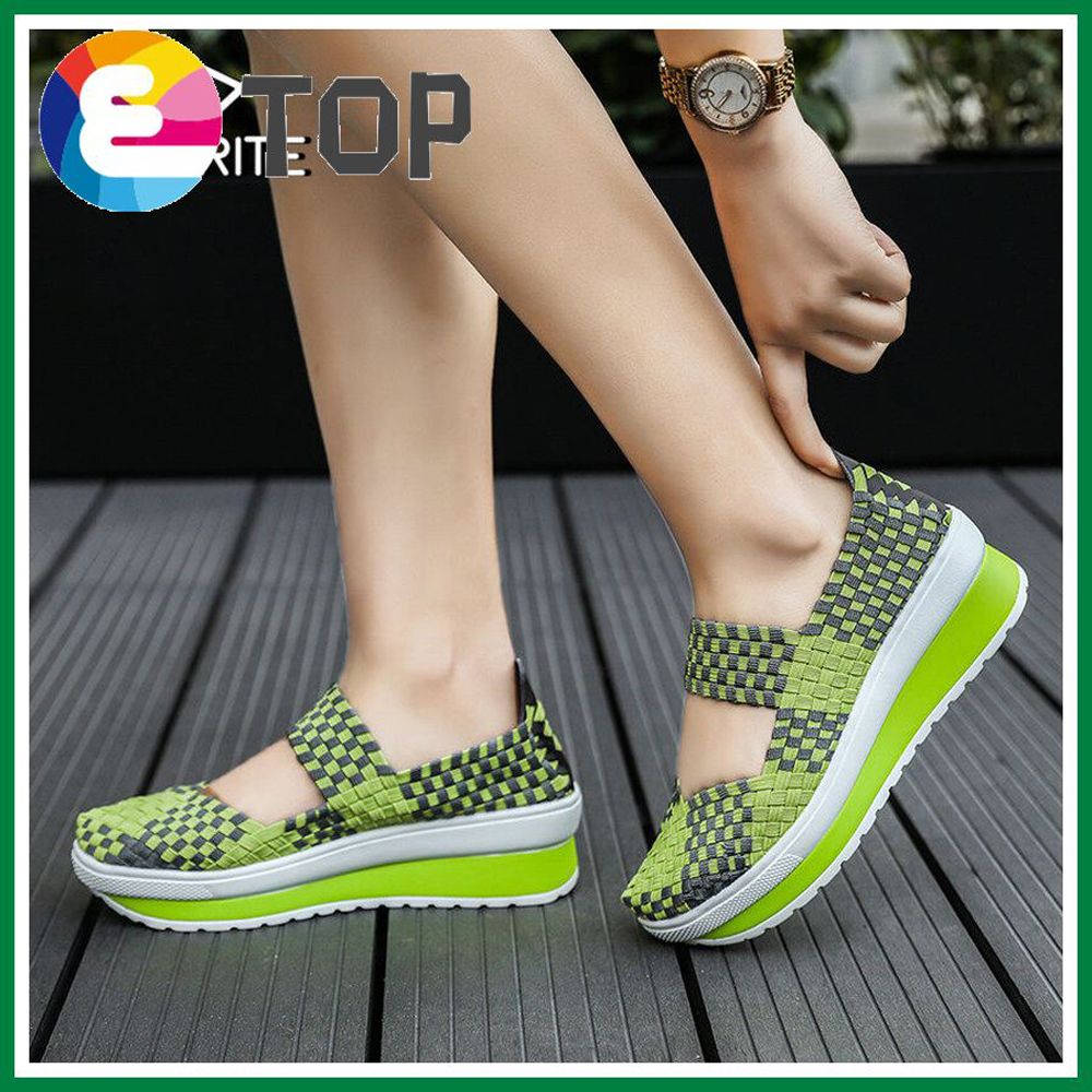 Sandals for Women Korean Shoes for Women Black Shoes for Women Wedge Shoes Bohemia Style Woven Shoes Flat shoes for women