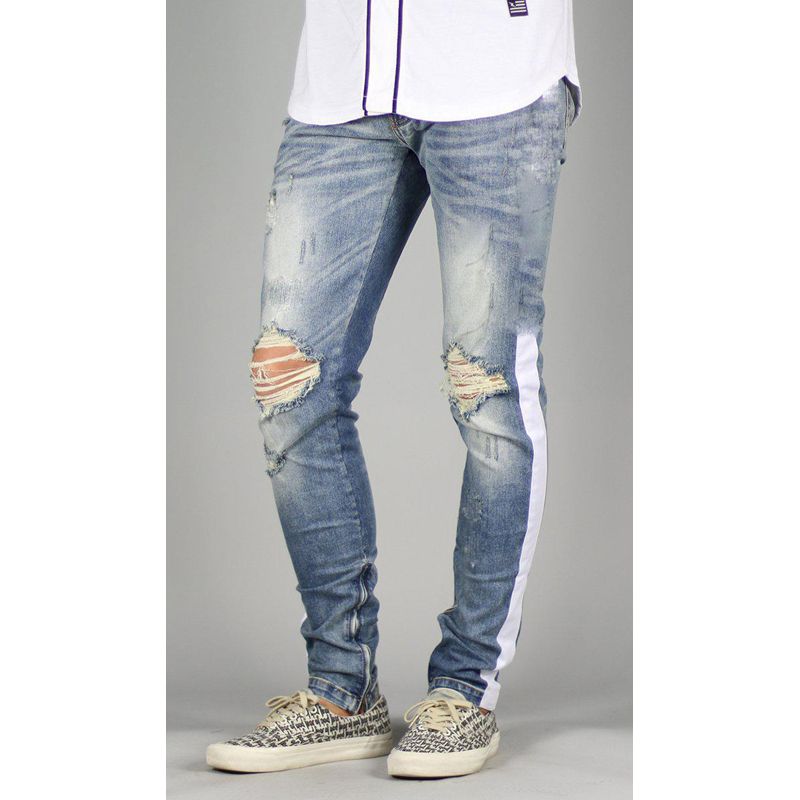 Sky Blue Denim Jeans Pant For Men