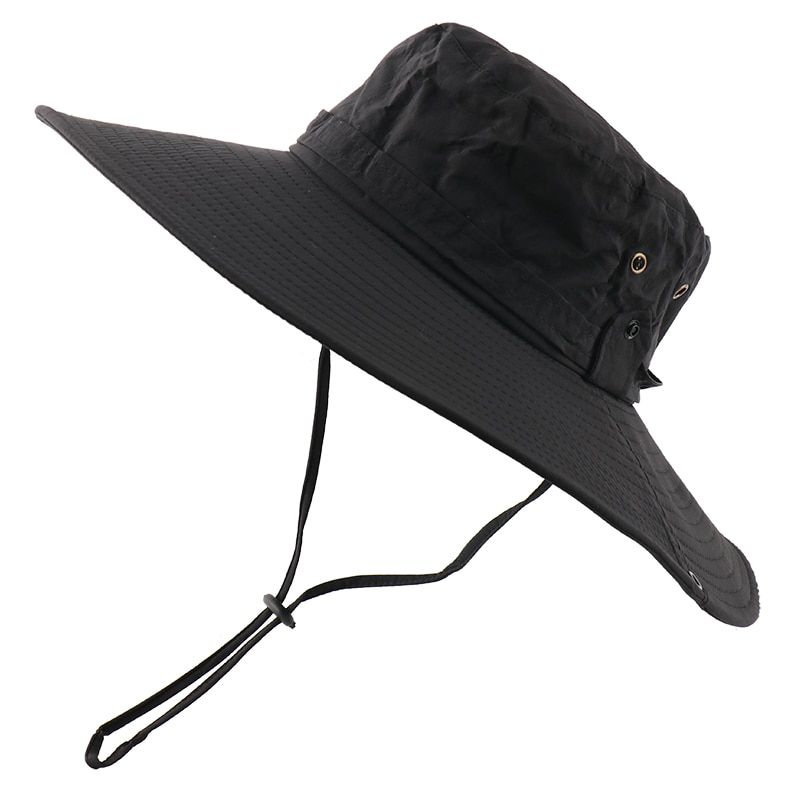 CAMOLAND Waterproof Bucket Hat For Men Summer Sun Hat Wide Brim Panama Beach Hats Outdoor Hiking Fishing Boonie Cap