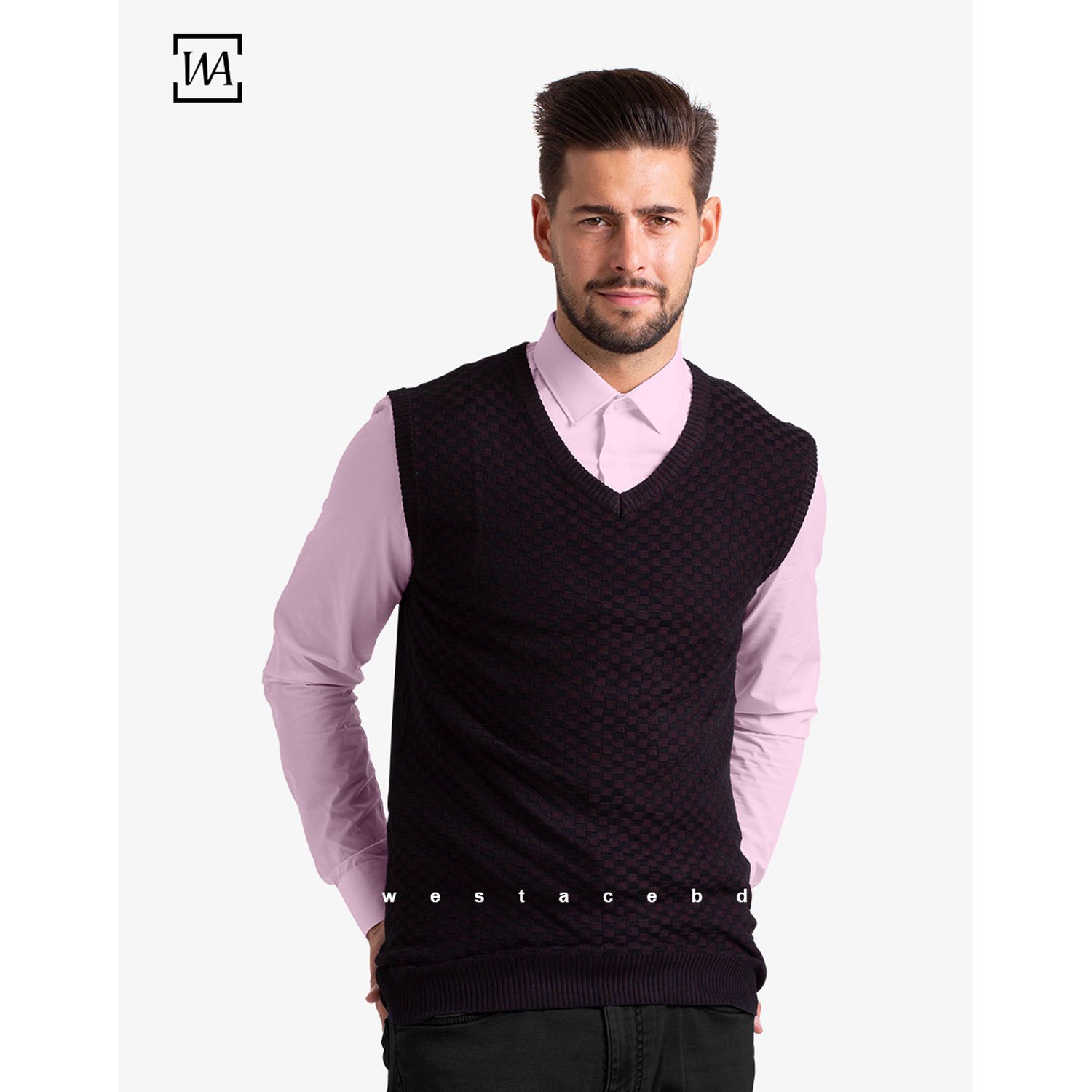 Westace Mens Jumper Vest Sleeveless