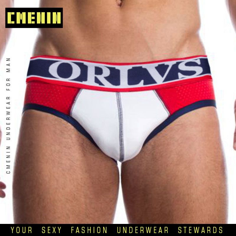 Brand Men Briefs New designed Slip Mesh Shorts Cueca Gay men sexy Male panties Breathable Cotton