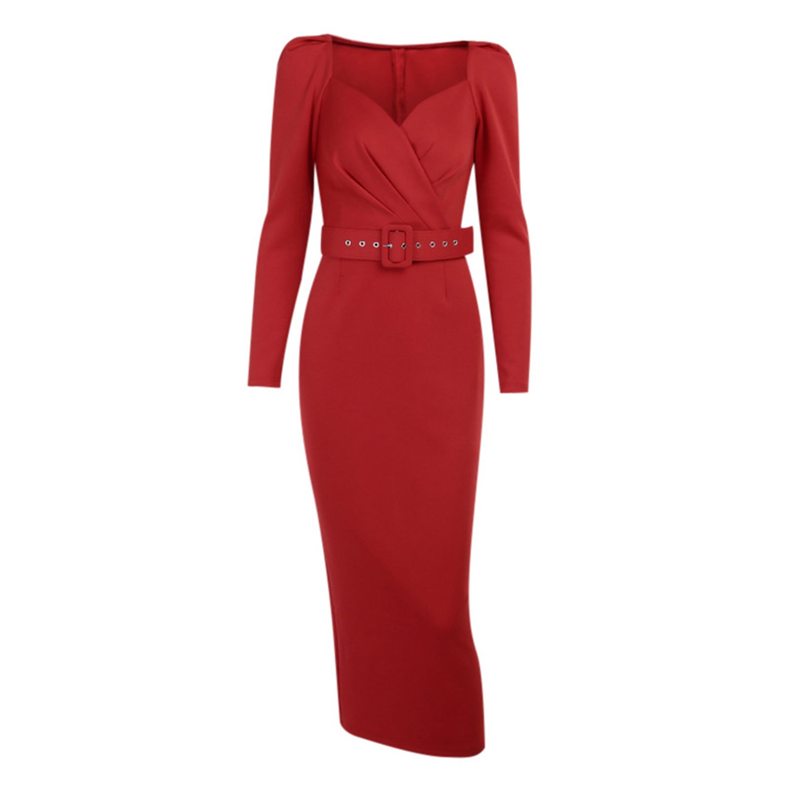 Long Dress Beautiful Fine Texture Girls Dress with Belt