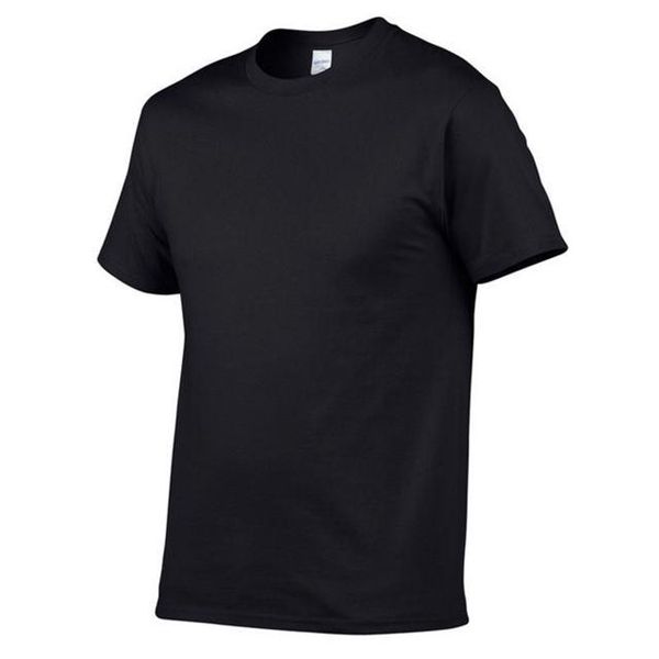 Solid Color T Shirt Mens Black And White 100% cotton T-shirts Summer Skateboard Tee Boy Skate Tshirt Tops Eus Plus size XS-M-2XL