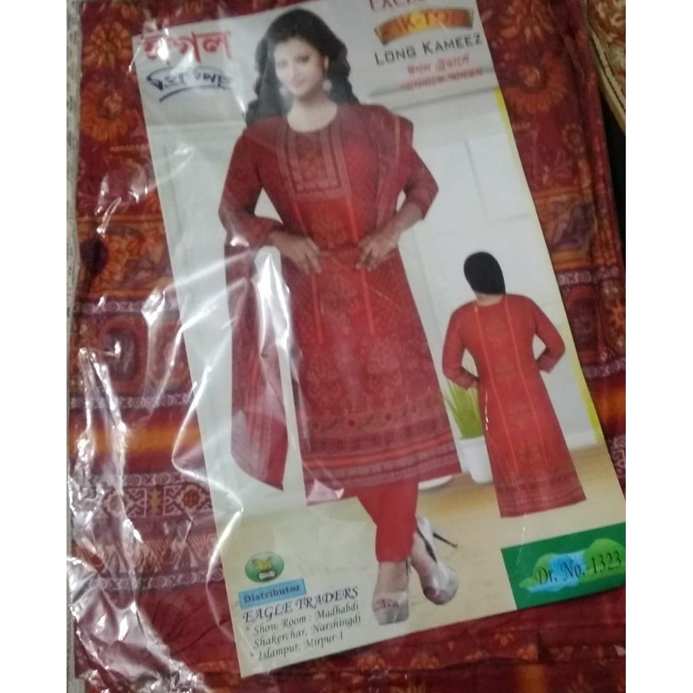 Un stitched indian patel cotton Scrient printed body and Cotton digital Printed dupatta with tarcel Latest collection for stylish women 3 piece