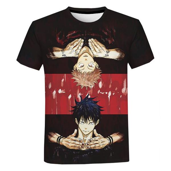 Summer   3d Jujutsu Kaisen manga t-shirts for men creative comfortable anime men's oversized t-shirt boy't top cloth