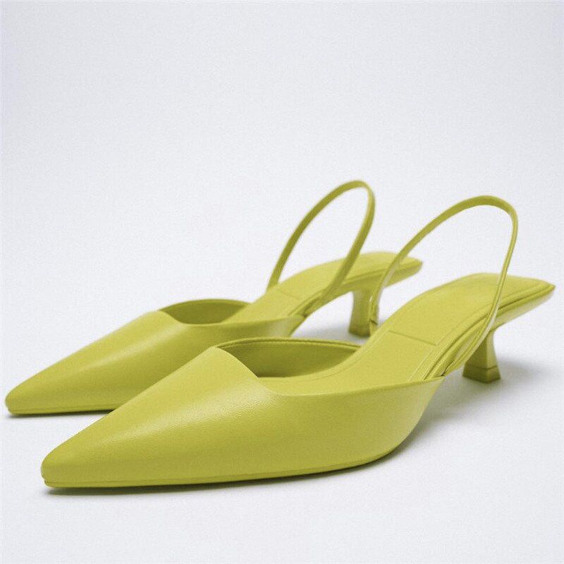 women Pumps Crystal Slingback High heels Summer bride Shoes Comfortable triangle Heeled Party Wedding Shoes