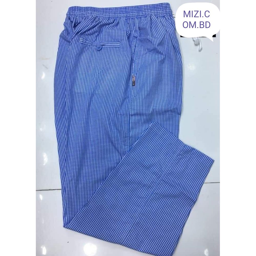 Men's extra relax cotton multi color check neero trouser
