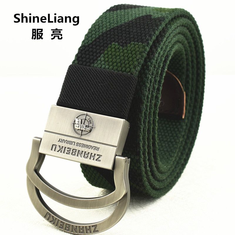Hot Double ring Tactical belts for men Military Canvas body Width 3.8CM Thickness 4MM Length 110/140/160CM Designer High quality
