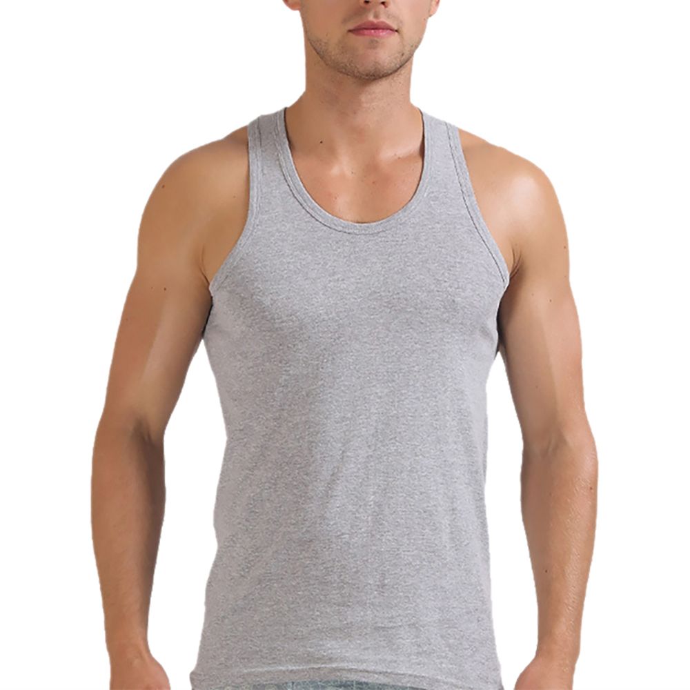 Men Fashionable Summer Sexy Casual Outdoor Sport Solid Color Cotton Vest Top