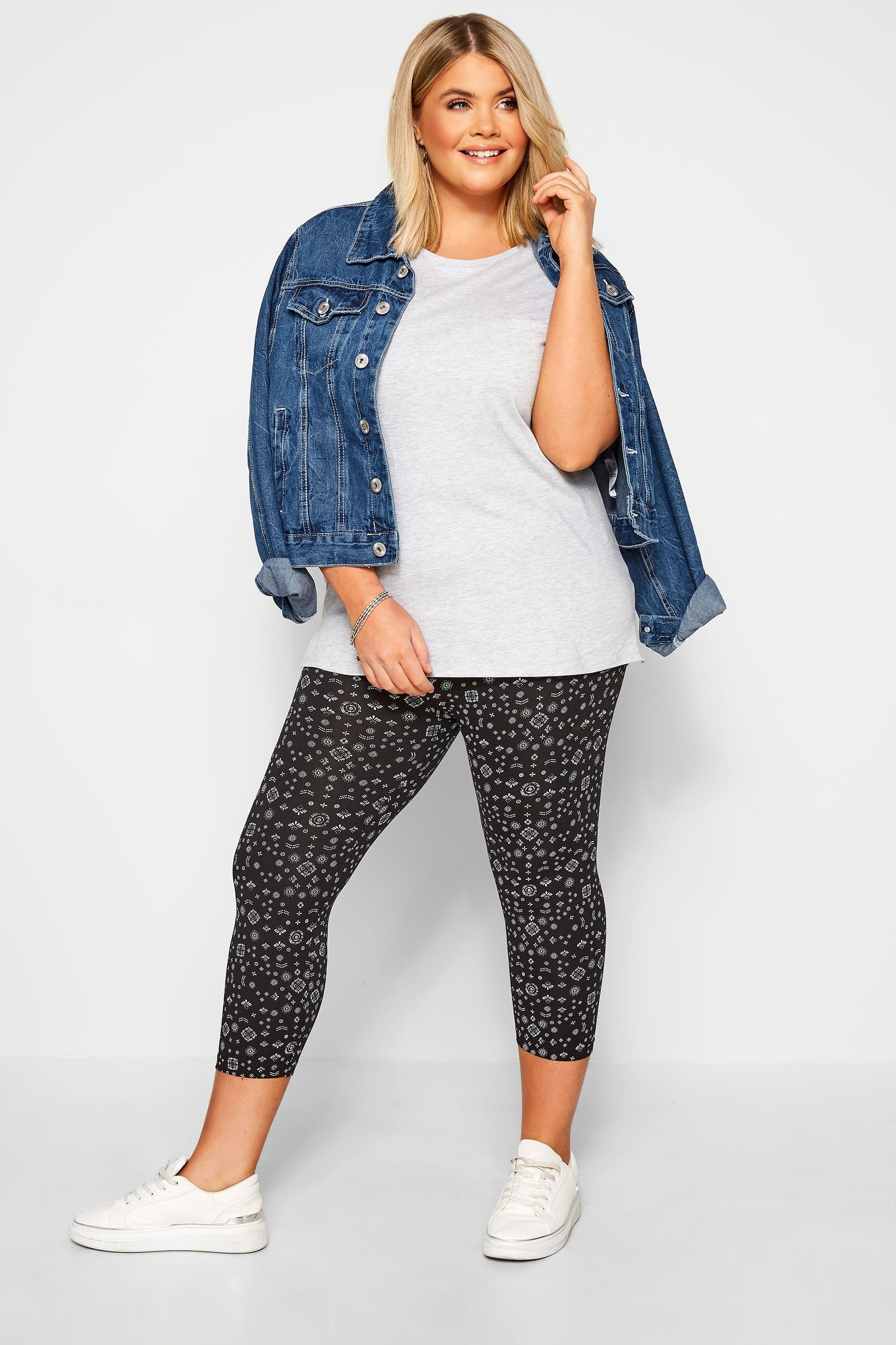 Printed Cropped Leggings