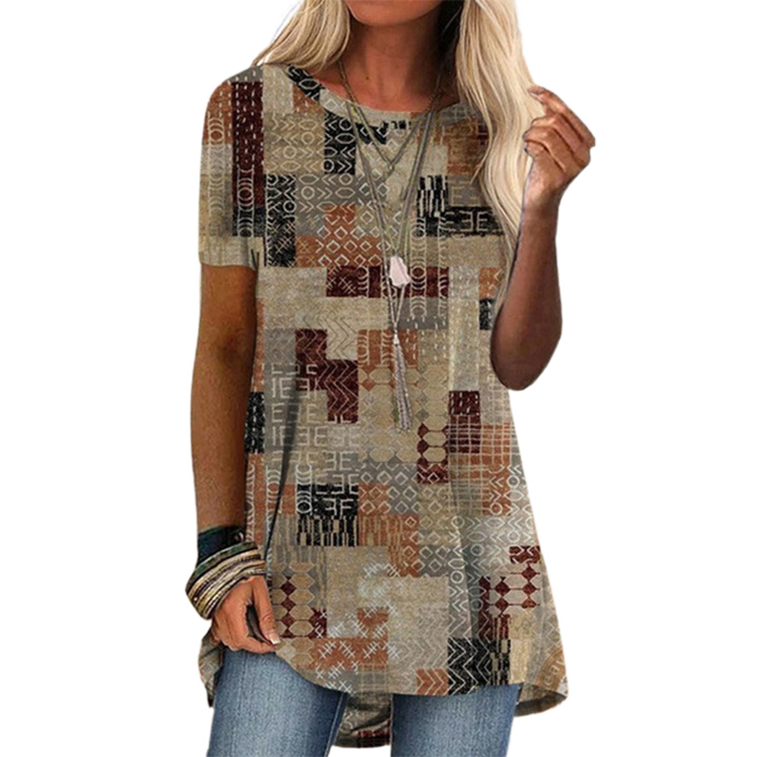 Women T-shirt Round Neck Crew Neck Beautiful Color T-shirt