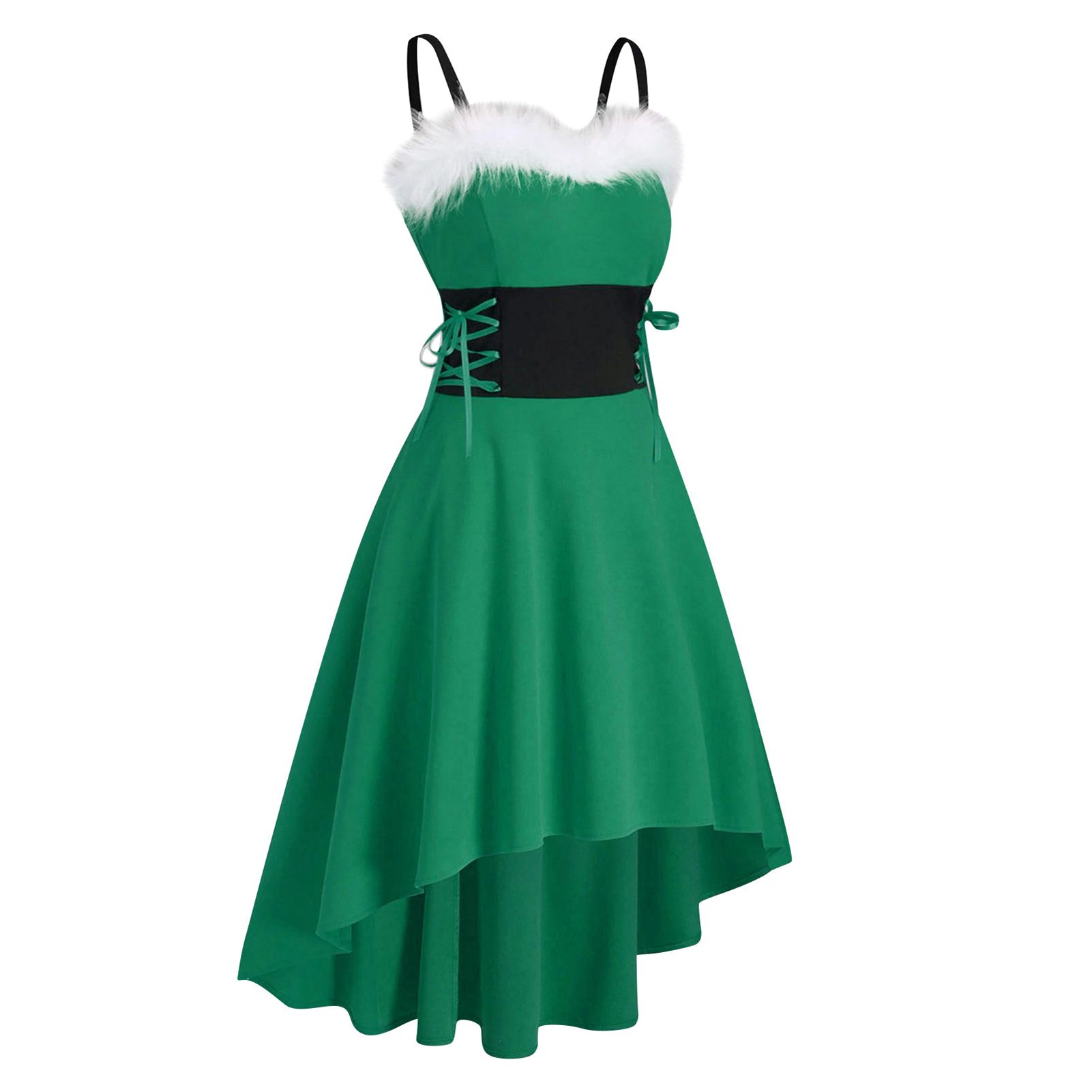 Midi Dress Sleeveless Vintage Patchwork Dress