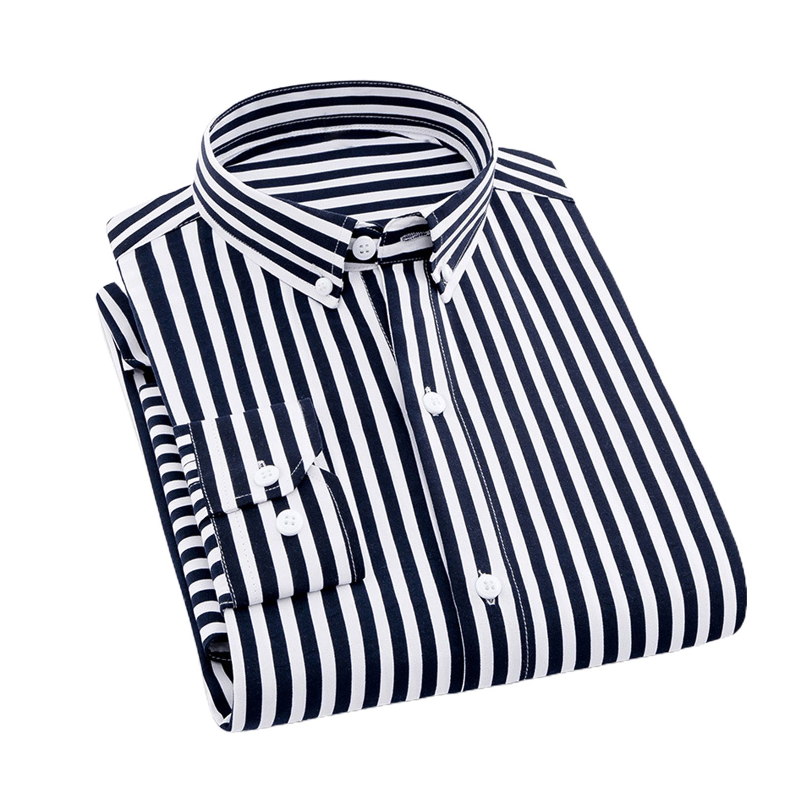 Men Top Striped Printed Slim Shirt
