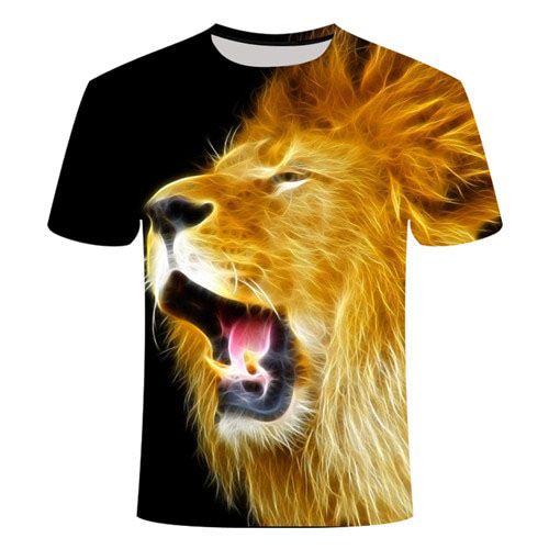 Fun novelty  pig cow orangutan sheep series T-shirt men and women 3D printed T shirt Harajuku style t-shirt summer top