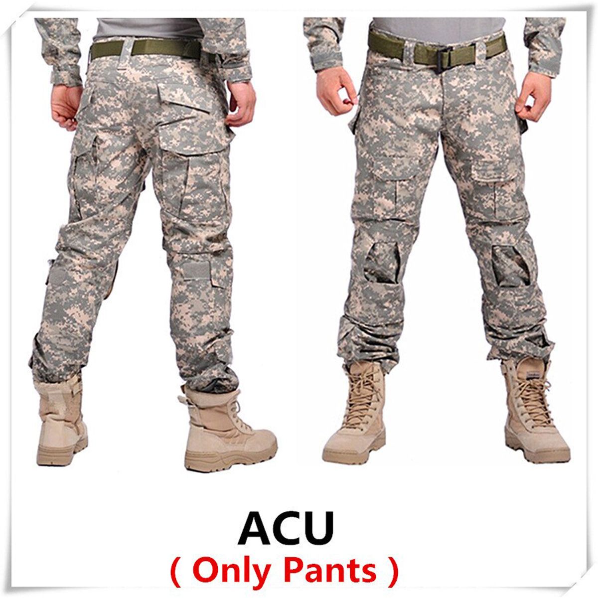 tactical  clothing paintball  cargo pants  trousers multicam militar tactical pants with knee pads