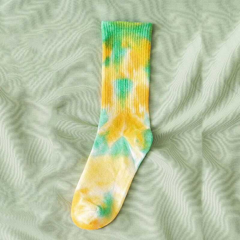 2020 Cotton Skate Socks Men Women Sock Knee-high Funny Cycling Running Hiking Tie Dye Sox harajuku hip hop happy socks