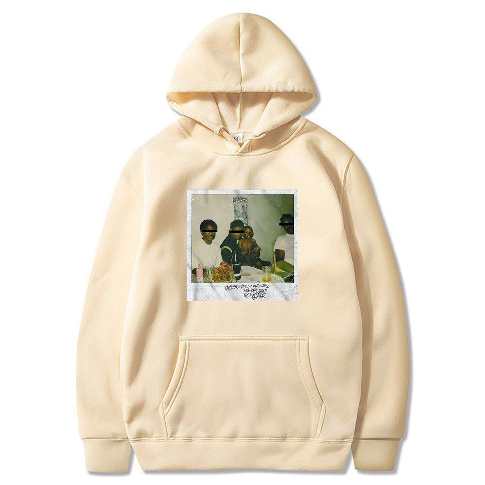 Kendrick Lamar Good Kid Men's / Women's Swestshirts Fashion Warm Rap Music Mens Hoodie Loose Print Streetwear Black Hoodie