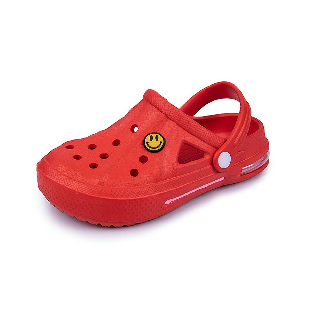 Airavata Crocks Sandals Hole Shoes Couple Home Slippers Summer Hollow Out Smiling Face Buckle Men and Women Beach Flat