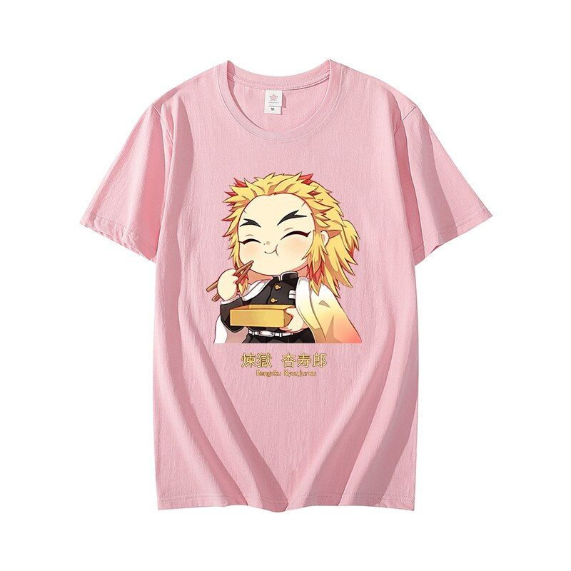 Rengoku Kyoujuro Demon Slayer Uni T-shirt Harajuku O-neck Hot Anime Cloth